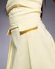 Vesper Vesper bengaline bandeau pleat front pocket detail mini dress in yellow - 3