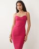 Vesper Vesper bengaline cami strap midi dress in pink - 3