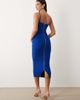 Vesper Vesper bengaline sweetheart neck line cami strap midaxi dress in cobalt-Blue - 2