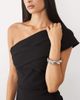 Vesper Vesper off the shoulder foldover bengaline maxi dress in black - 3