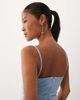 Vesper Vesper Petite bengaline sweetheart neckling cami strap midaxi dress in ice blue-Black - 3