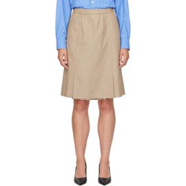 VETEMENTS VETEMENTS Beige Open Back Trench Midi Skirt