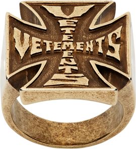 VETEMENTS VETEMENTS Biker Cross Logo Ring