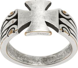 VETEMENTS VETEMENTS Biker Cross Pattern Ring