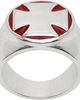 VETEMENTS VETEMENTS Biker Cross Signet Ring - 1