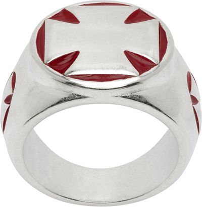 VETEMENTS VETEMENTS Biker Cross Signet Ring