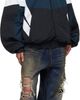 VETEMENTS VETEMENTS Black & Navy Taped Track Jacket - 4