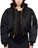 VETEMENTS VETEMENTS Black & Orange Alpha Industries Edition Fitted Reversible Bomber Jacket - 1