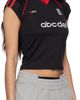 VETEMENTS VETEMENTS Black & Red Alphabet Football Jersey T-shirt - 2