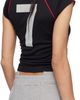 VETEMENTS VETEMENTS Black & Red Alphabet Football Jersey T-shirt - 3