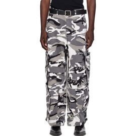 VETEMENTS VETEMENTS Black & White Merged Cargo Pants