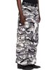VETEMENTS VETEMENTS Black & White Merged Cargo Pants - 2