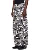 VETEMENTS VETEMENTS Black & White Merged Cargo Pants - 4