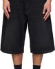 VETEMENTS VETEMENTS Black Appliqué Biker Cross Hip-Hop Denim Shorts - 1
