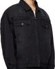 VETEMENTS VETEMENTS Black Appliqué Biker Crosses Zip Denim Jacket - 2