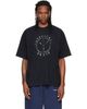 VETEMENTS VETEMENTS Black 'Artificial Peace' Oversized T-shirt - 1