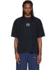 VETEMENTS VETEMENTS Black Biker Cross Logo Boxy T-shirt - 1