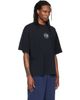VETEMENTS VETEMENTS Black Biker Cross Logo Boxy T-shirt - 2