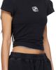 VETEMENTS VETEMENTS Black Biker Cross Logo Front Sleeve T-shirt - 2