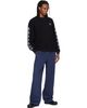 VETEMENTS VETEMENTS Black Biker Cross Logo Longsleeve T-shirt - 4