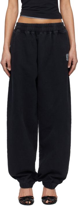 VETEMENTS VETEMENTS Black Biker Cross Logo Sweatpants