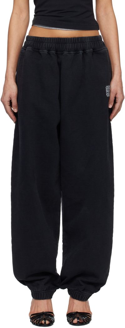 VETEMENTS VETEMENTS Black Biker Cross Logo Sweatpants