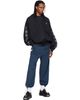 VETEMENTS VETEMENTS Black Biker Cross Logo Zip Up Hoodie - 4