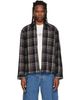 VETEMENTS VETEMENTS Black Biker Cross Logo Zip Up Shirt - 1