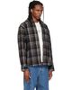 VETEMENTS VETEMENTS Black Biker Cross Logo Zip Up Shirt - 2
