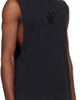 VETEMENTS VETEMENTS Black Biker Logo Leather Cross Interlock Tank Top - 2