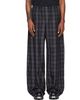 VETEMENTS VETEMENTS Black Check Pyjama Pants - 1