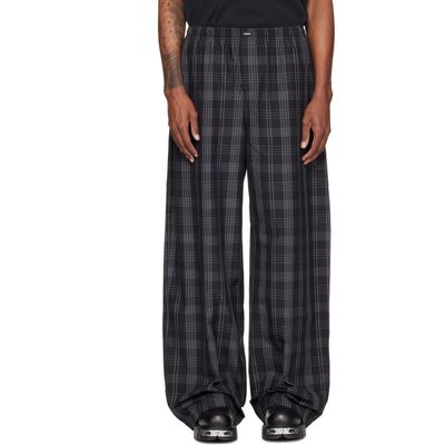 VETEMENTS VETEMENTS Black Check Pyjama Pants