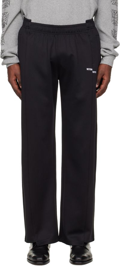 VETEMENTS VETEMENTS Black Cut-Up Athletic Sweatpants
