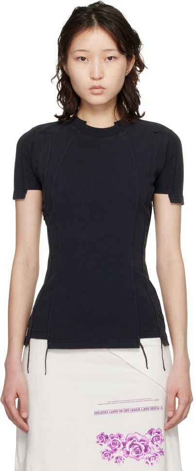 VETEMENTS VETEMENTS Black Cut-Up Baby T-shirt