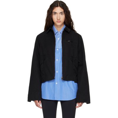 VETEMENTS VETEMENTS Black Cut-Up Workwear Jacket