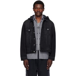 VETEMENTS VETEMENTS Black Detachable Hood Denim Jacket