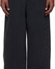 VETEMENTS VETEMENTS Black Embroidered Biker Cross Stripe Sweatpants - 1