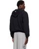 VETEMENTS VETEMENTS Black 'Explicit Language' Zip-Up Hoodie - 3