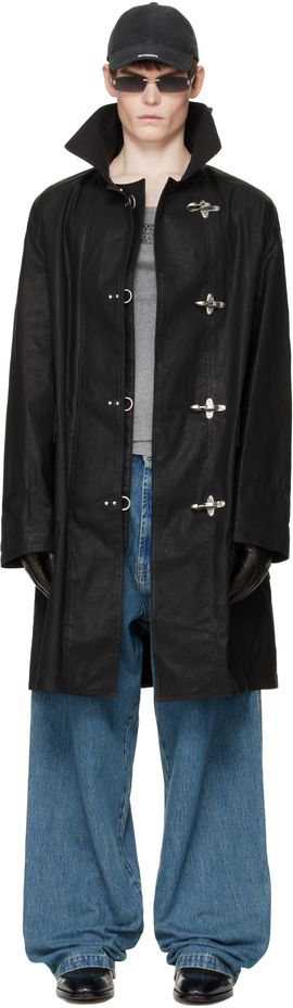 VETEMENTS VETEMENTS Black Fireman Hooks Coat