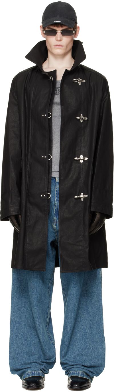 VETEMENTS VETEMENTS Black Fireman Hooks Coat