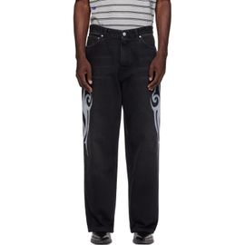 VETEMENTS VETEMENTS Black Graffiti Baggy Jeans