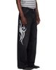 VETEMENTS VETEMENTS Black Graffiti Baggy Jeans - 2