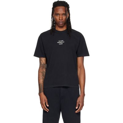 VETEMENTS VETEMENTS Black 'I Am Naked Under My Clothes' T-shirt