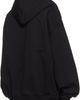 VETEMENTS VETEMENTS Black Leather Biker Cross Zip-Up Hoodie - 3
