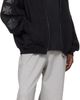 VETEMENTS VETEMENTS Black Leather Biker Cross Zip-Up Hoodie - 4