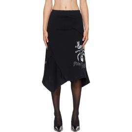 VETEMENTS VETEMENTS Black Motörhead Edition Upside-Down Midi Skirt