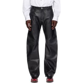 VETEMENTS VETEMENTS Black O-Leg Leather Pants