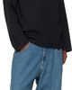 VETEMENTS VETEMENTS Black 'Paris' Embroidered Longsleeve T-shirt - 4