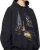VETEMENTS VETEMENTS Black 'Paris' Tourist Zip-Up Hoodie - 2