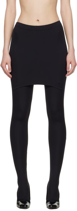 VETEMENTS VETEMENTS Black Push-Up Front Skirt Tights